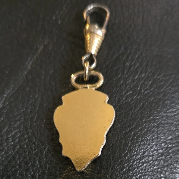 Gucci VINTAGE RARE Gold clip zipper pull charm 2" - Picture 4 of 7